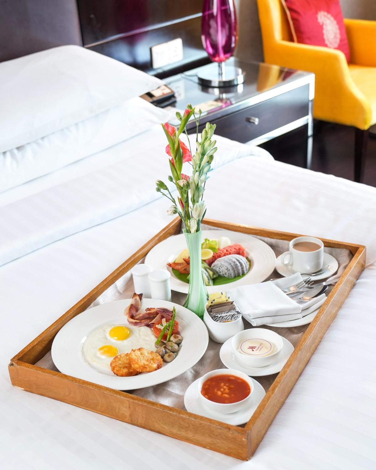 โรงแรมไจพุร์ แมริออท ชัยปุระ ภายนอก รูปภาพ Room service breakfast
